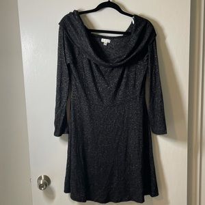 Dark Grey off Shoulder dress